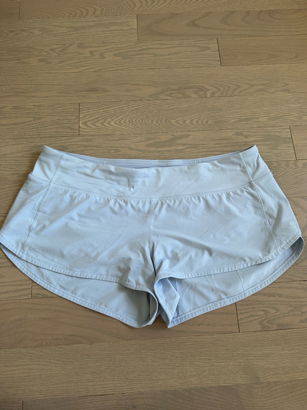 Lululemon Low Rise Speed Up Shorts Light Blue